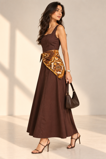 Saffron Scarf Dress
